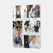 ベビーの初めてのクリスマスフォトギャラリーKeepsakes メタルオーナメント (正面左)