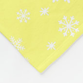 ベビーの初めてのクリスマスフォトスノーフレークフリースブラ フリースブランケット (角)