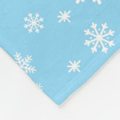 ベビーの初めてのクリスマスフォトスノーフレークフリースブラ フリースブランケット (角)