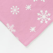 ベビーの初めてのクリスマスフォトスノーフレークフリースブラ フリースブランケット (角)