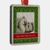 ベビーの初めてのクリスマスフォトホリデーオーナメント メタルオーナメント (右)