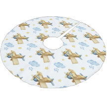 ベビーの初めてのクリスマスブルーヴィンテージ水彩