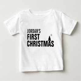 ベビーの初めてのクリスマスベビーツチュボディスーツ ベビーTシャツ