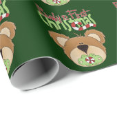 ベビーの初めてのクリスマスホリデーラッピング紙 ラッピングペーパー (ロールコーナー)