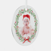 ベビーの初めてのクリスマスメタルオーナメント2024 メタルオーナメント (正面右)