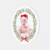 ベビーの初めてのクリスマスメタルオーナメント2024 メタルオーナメント (正面左)