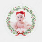 ベビーの初めてのクリスマスメタルオーナメント2024 メタルオーナメント (正面)