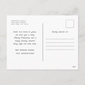 ベビーの初めてのクリスマスモダンシンプル3枚の写真 シーズンポストカード (裏面)