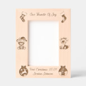 ベビーの初めてのクリスマスレーザーエッチング レーザー彫刻フレーム (正面)