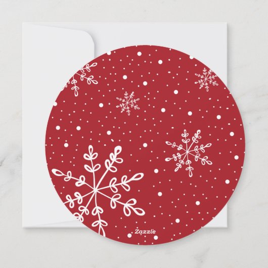 ベビーの初めてのクリスマス休日の誕生発表 シーズンカード (裏面)