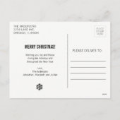 ベビーの初めてのクリスマス写真はがき シーズンポストカード (裏面)