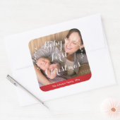 ベビーの初めてのクリスマス写真シール広場 スクエアシール (封筒)