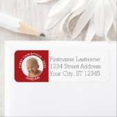 ベビーの初めてのクリスマス写真名前をカスタムすると年 ラベル (インサイチュ)