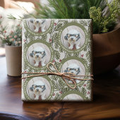 ベビーの初めてのクリスマス写真 – お洒落 Branches ラッピングペーパー