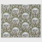 ベビーの初めてのクリスマス写真 – お洒落 Branches ラッピングペーパー (フラット)