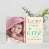 ベビーの初めてのクリスマス写真 シーズンカード (スタンド正面)