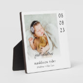 ベビーの初めてのクリスマス写真 フォトプラーク (正面)