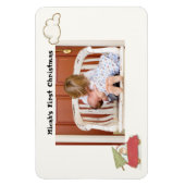 ベビーの初めてのクリスマス冷凍機マグネットカー マグネット (縦)