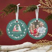 ベビーの初めてのクリスマス宗教的出生写真 オーナメント