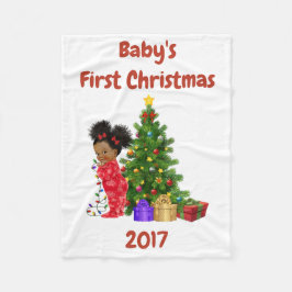 ベビーの初めてのクリスマス毛布 フリースブランケット