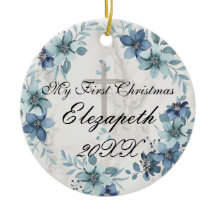 ベビーの初めてのクリスマス生まれたばかりのフォトセラミック