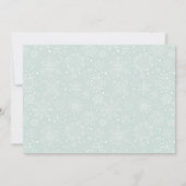 ベビーの初めてのクリスマス生まれたばかりのホリデーフォトカード (裏面)