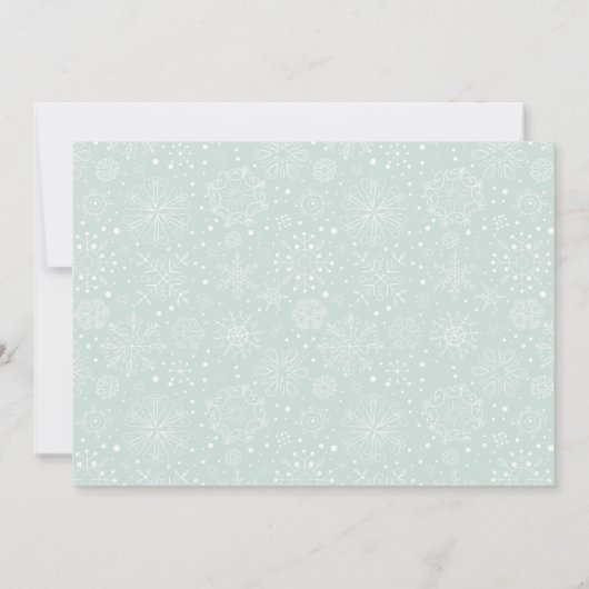 ベビーの初めてのクリスマス生まれたばかりのホリデーフォトカード (裏面)