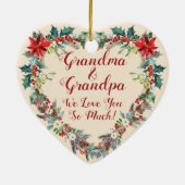 ベビーの初めてのクリスマス素朴ウッドランドウォーターカラー セラミックオーナメント (裏面)