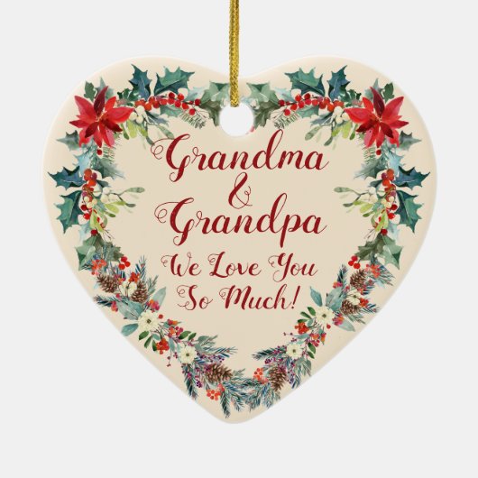 ベビーの初めてのクリスマス素朴ウッドランドウォーターカラー セラミックオーナメント (裏面)