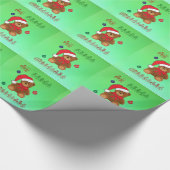 ベビーの初めてのクリスマス-カスタマイズ名前- ラッピングペーパー (角)