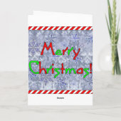 ベビーの初めてのクリスマス シーズンカード (裏面)