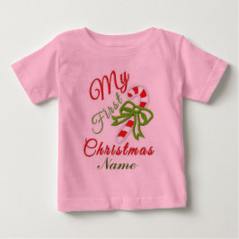 "ベビーの初めてのクリスマス"ツツBODYSUIT ベビーTシャツ