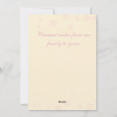 ベビーの初めてのクリスマス(女の子)カード シーズンカード (裏面)