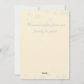 ベビーの初めてのクリスマス(男の子)のクリスマスカード シーズンカード (裏面)