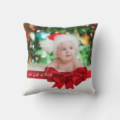 ベビーの初めてのクリスマス!装飾用クッション最高の贈与 クッション (裏面)