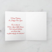 ベビーの初めてのクリスマスJoyful -ベビーの写真 カード (内部)