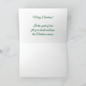 ベビーの初めてのクリスマスJoyful -ベビーの写真 カード (内部)