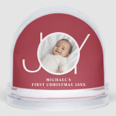 ベビーの初めてのクリスマスKeepsakeフォトレッド (正面)