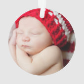 ベビーの初めてのクリスマスKeepsake オーナメント (裏面)