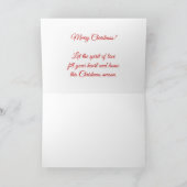 ベビーの初めてのクリスマスOur Joy -ベビーの写真 カード (内部)