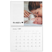 ベビーの初年写真集Family Keepsake カレンダー (1月 2027)