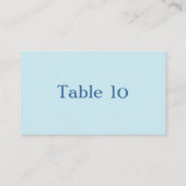 ベビーの動物及びストライプの青色児のシャワー プレイスカード (裏面)