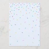 ベビーの単語の争奪のシャワーのゲームカード-振りかけます プログラム (裏面)