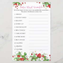 ベビーの単語スクランブルゲーム |ストロベリースウィート