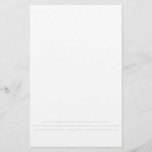 ベビーの単語スクランブルピンク月の上の紙ゲームカード チラシ (裏面)