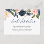 ベビーの双子の女の子ピンクの青のブックリクエストのための本 エンクロージャーカード (正面)
