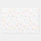 ベビーの可愛いパターン(の模様が)あるラッピング紙 ラッピングペーパーシート (正面3)