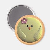 ベビーの可愛い黄色とピンク マグネット (正面/裏面)