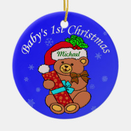 ベビーの名前をここに加えて下さい セラミックオーナメント