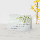 ベビーの呼吸を持つフォーマルな結婚式招待状 カード (黄色い花)